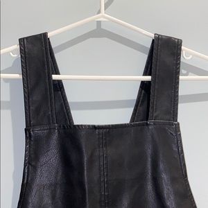 ASOS | Thick Strap Faux Leather Dress